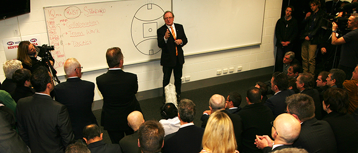 An earlier initiative from ASTN, the sports tech advanced manufacturing hub in alliance with META, launched with the support of AFL legend Kevin Sheedy (pictured) is now being backed up by a seed capital fund for sports tech start-ups.